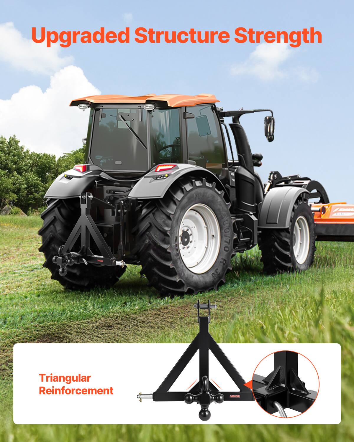 Upgraded Structure Strength

30/70 R R38 38 Triangular Reinforcement

VEVOR