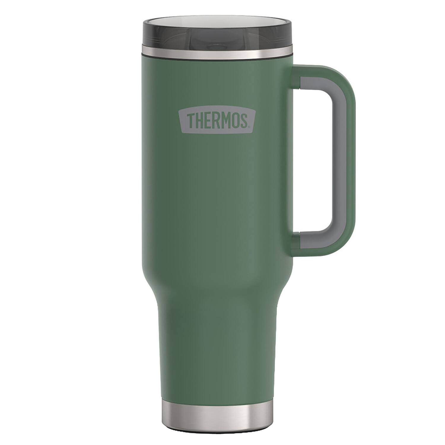 Alt View 8. Thermos - Thermos 40 oz Stainless Steel Cup Holder Mug w/ Straw - Alpine Green - Alpine Green.