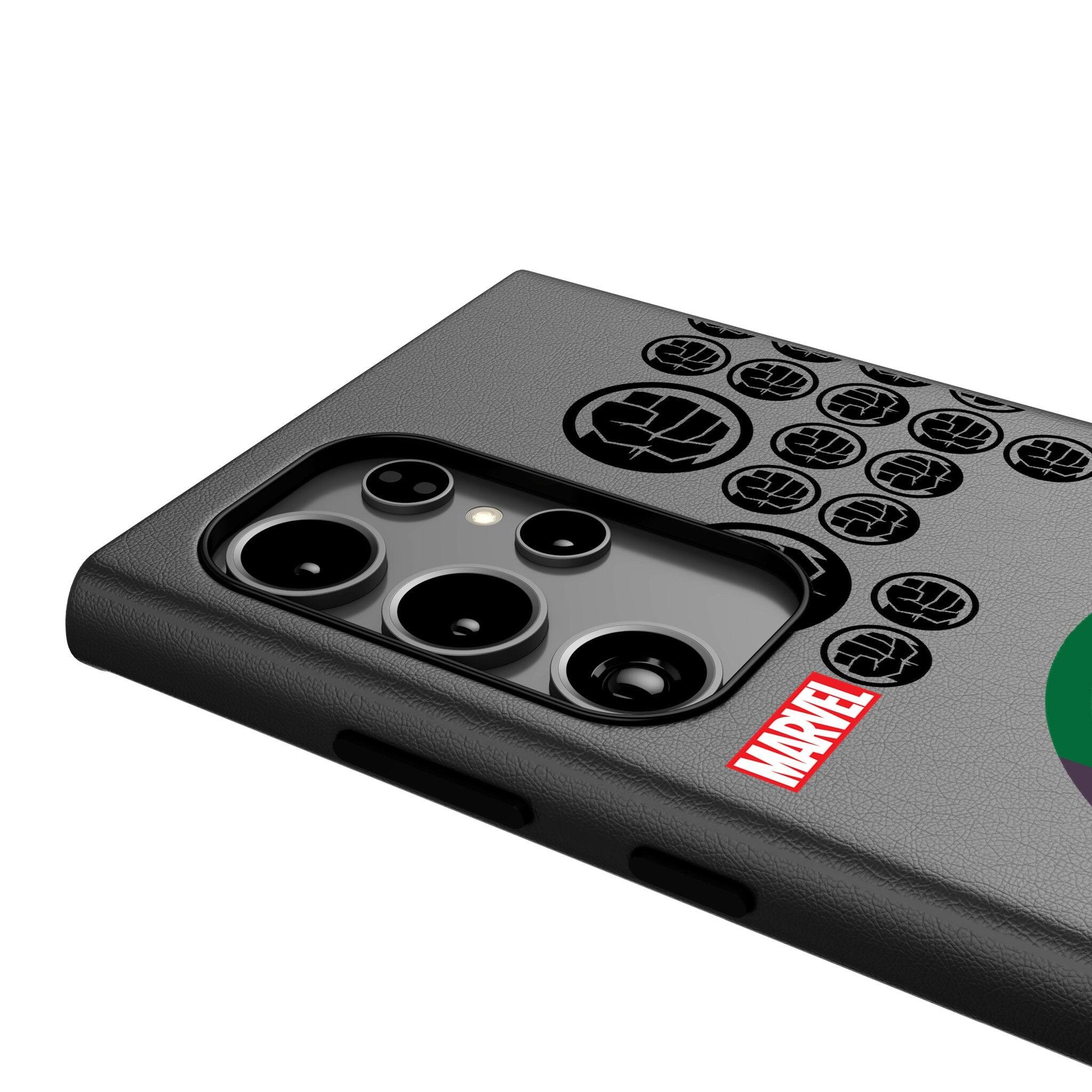 Back. Keyscaper - Marvel Sigil MagSafe Compatible Phone Case - Samsung Galaxy S25 Plus - Hulk.