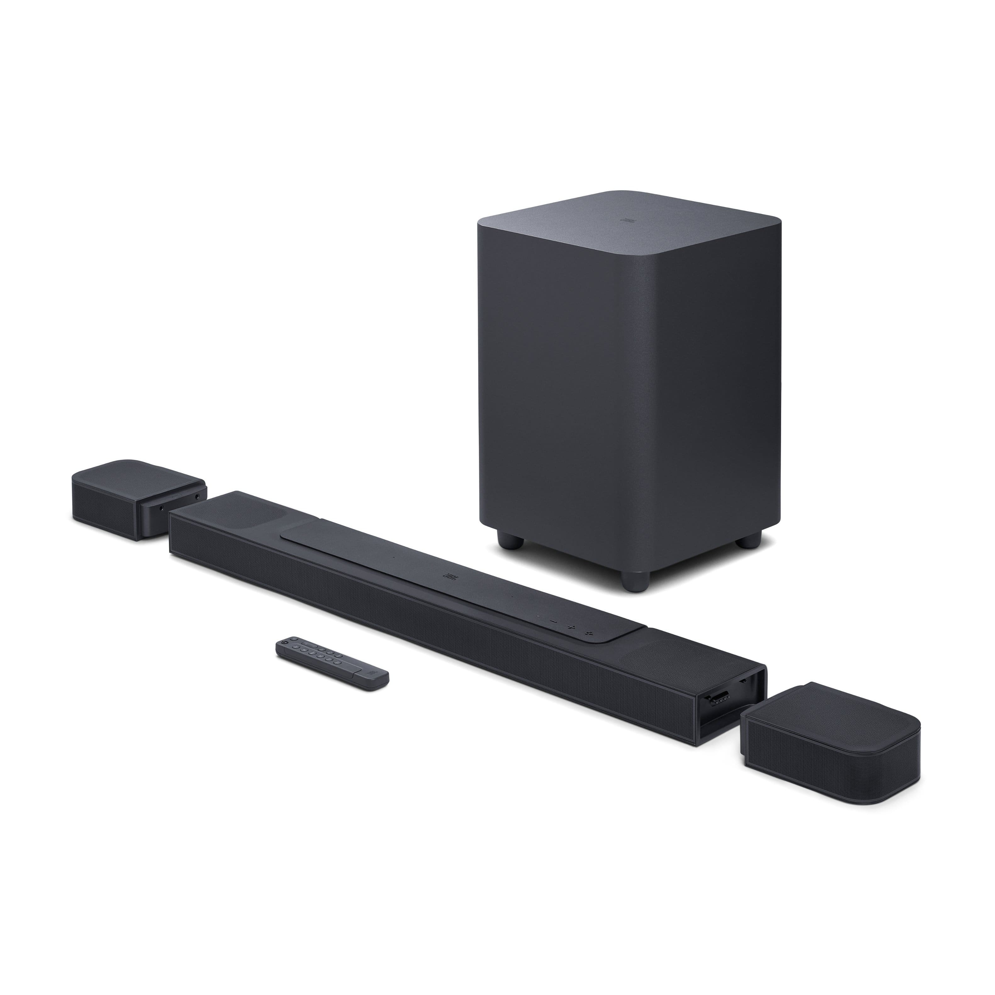 JBL - BAR 1000 7.1.4-channel soundbar with detachable surround speakers, MultiBeam, Dolby Atmos, and DTS:X - Black - Front_Zoom