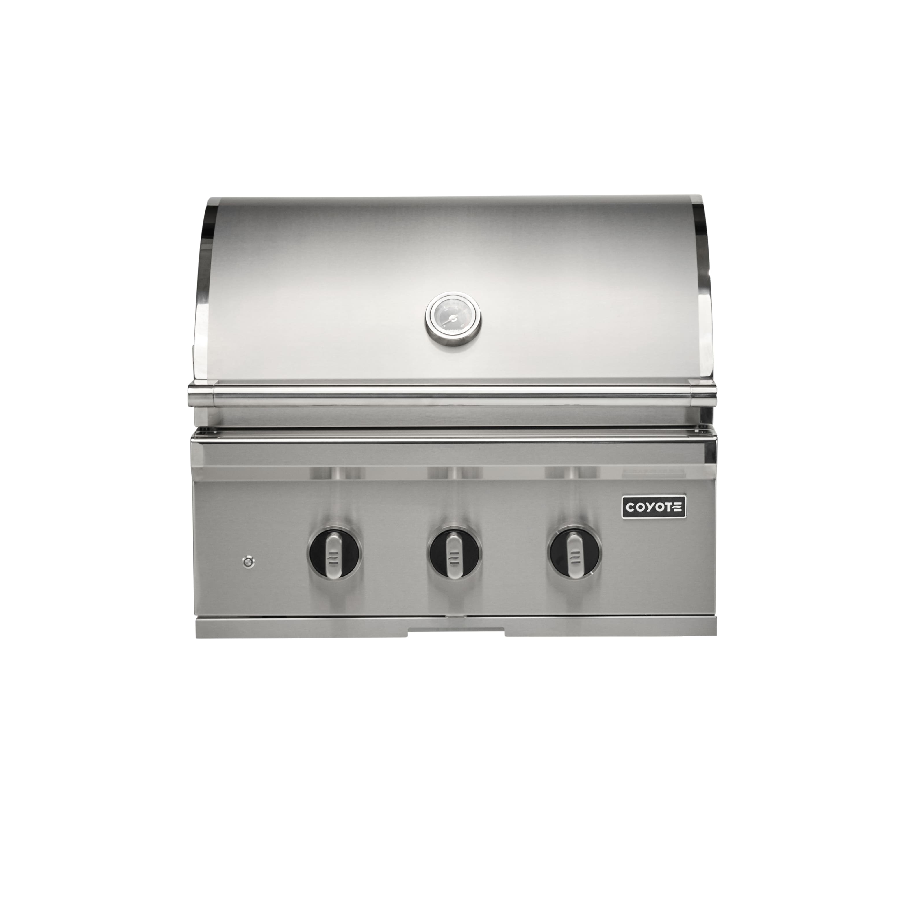 30" Coyote Outdoor Living SL-Series Built-In Liquid Propane Gas (LP) Grill - Stainless Steel - Front_Zoom
