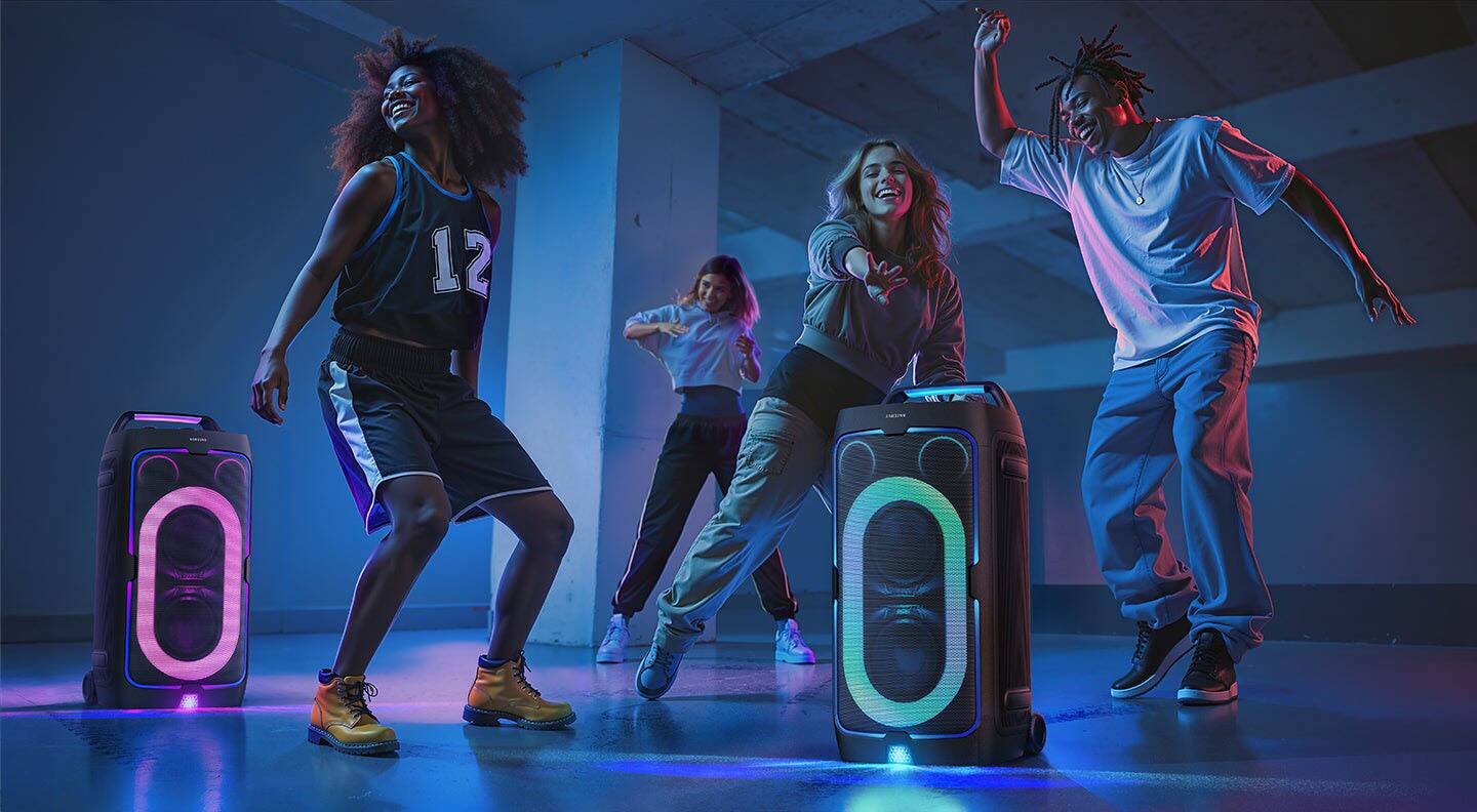 Alt View 20. Samsung - SAMSUNG MX-ST40F/ZA Sound Tower 160W Portable Party Speaker with Built In Battery - Black.