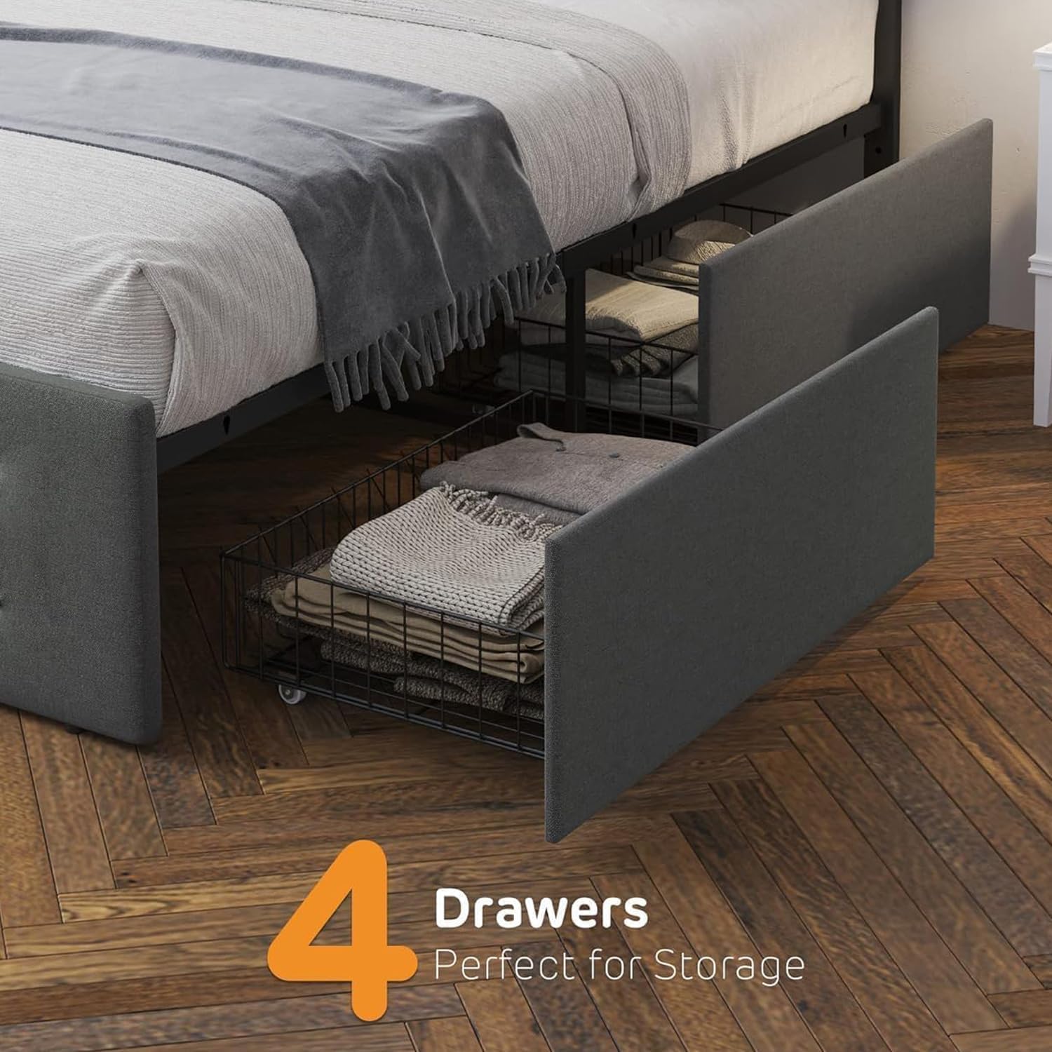 4 Drawers  
Perfect for Storage