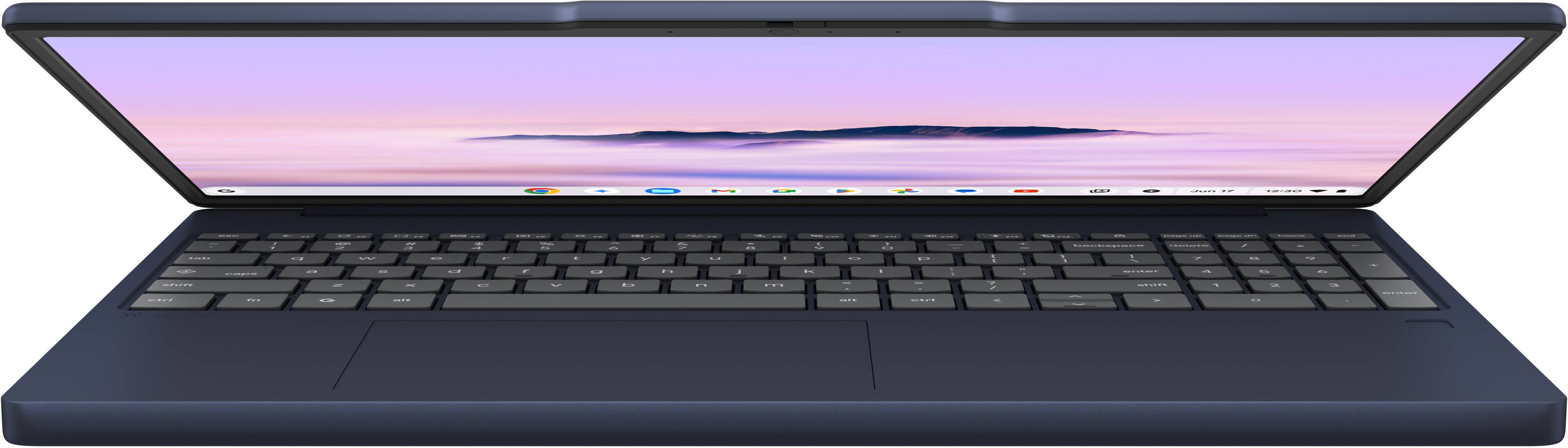 Alt View 13. Lenovo - Chromebook Plus 15.3" 2K Touchscreen Laptop - Intel Core 3 Processor N355 2025 - 8GB Memory - 128GB UFS - Cosmic Blue.