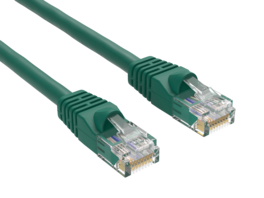 Cable Leader - Cat 6 Ethernet Cable, 24 AWG Snagless RJ45 Patch, Gigabit for Router, Gaming Console, PC, Server Rack - Green