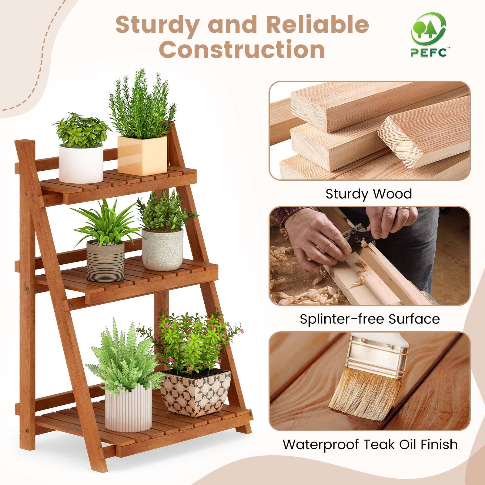 Sturdy and Reliable Construction

PEFC

Sturdy Wood

Splinter-free Surface

Waterproof Teak Oil Finish