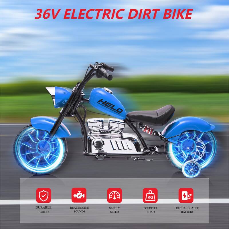 36V ELECTRIC DIRT BIKE

- HELLO
- DURABLE BUILD
- REAL ENGINE SOUNDS
- SAFETY SPEED
- POWERFUL LOAD
- RECHARGEABLE BATTERY