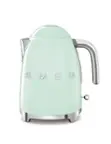 Front. SMEG - SMEG KLF03 7-cup Electric Kettle - Pastel Green.