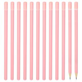 Unique Bargains - Triangle Wooden Pencils Bulk, 12pcs HB Graphite Pencils for Office, Eng, Writing, Art, Drawing - Pink