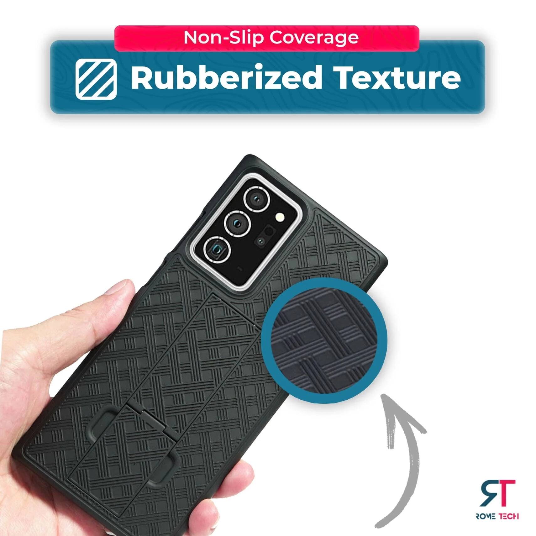 Non-Slip Coverage  
Rubberized Texture