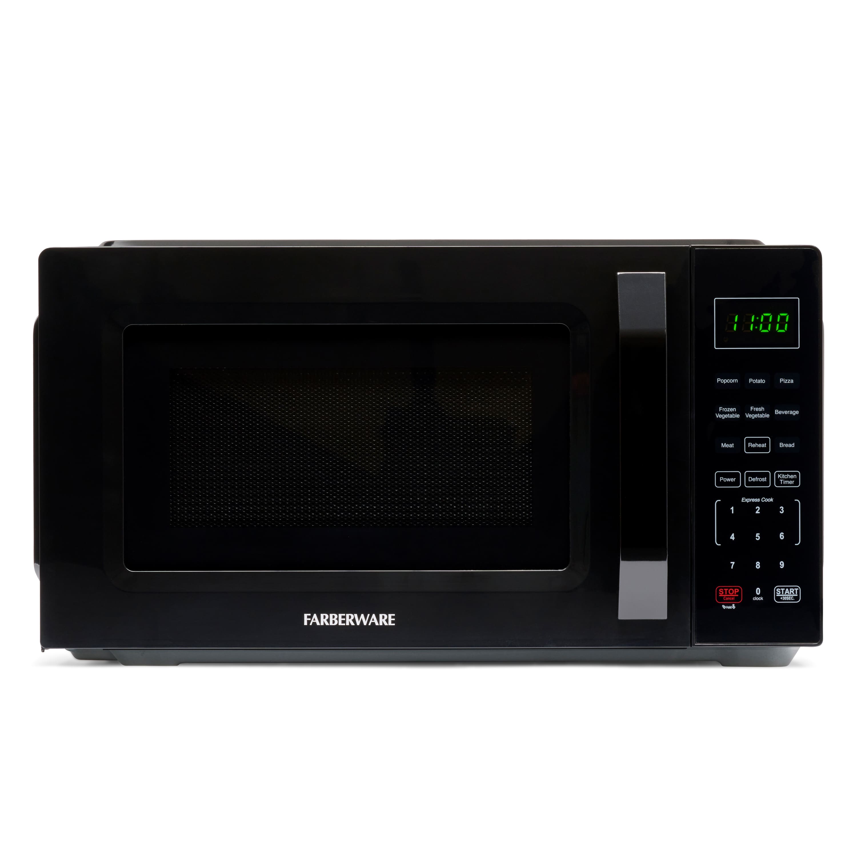 Farberware - 700-Watt Compact Countertop Microwave Oven – 0.7 cu. ft - Black