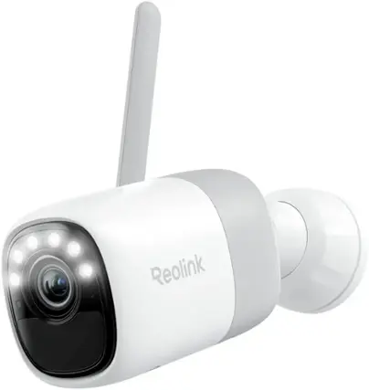 Front. Reolink - Reolink - Altas B630 2K 4MP Battery Indoor/Outdoor Wireless Wi - Fi Security Camera with Pre-Record and ColorX - White - White.