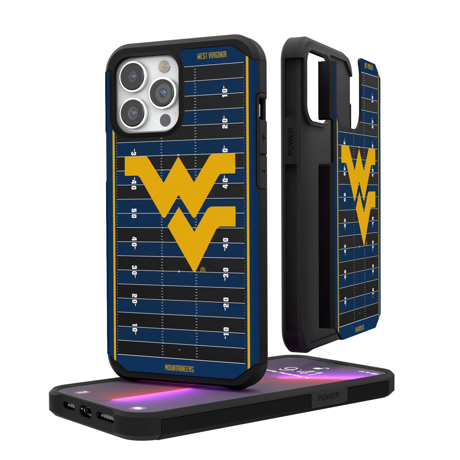 Keyscaper - NCAA - West Virginia Mountaineers Field iPhone Rugged Case - 14 Pro - Multicolor price history on PriceWatchPro