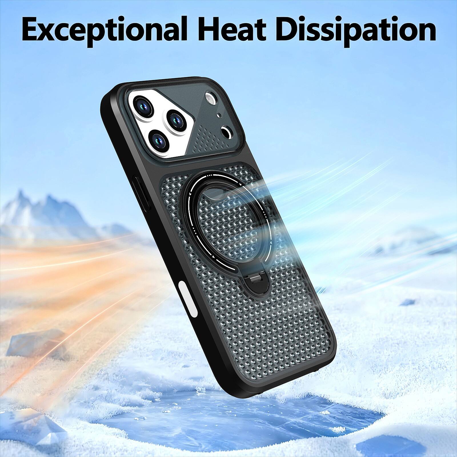 Dteck Magnetic Case for iPhone 18 Pro Max Shockproof PC+TPU Ring ...