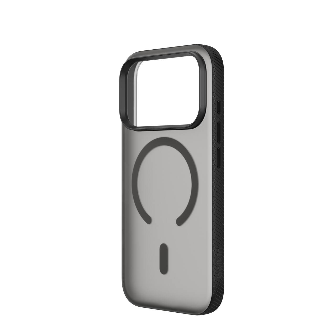 Front. Belkin - MagSafe Compatible Anti-Slip Case for (iPhone 18 Pro Max) with Slim Design, Nano-Titan Technology Magnetic - Black.