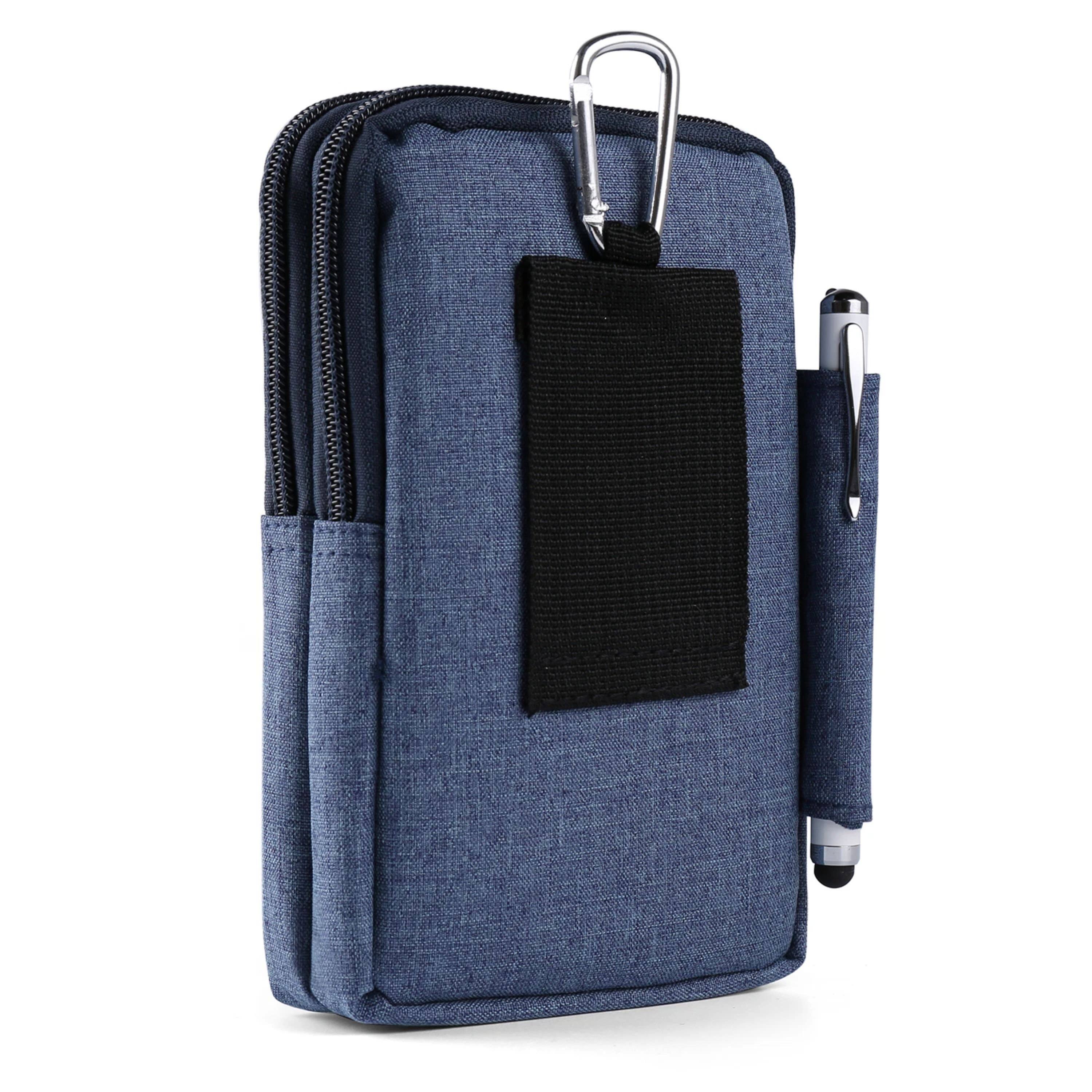 Angle. Kitcheniva - Universal Cell Phone Pouch Wallet Belt Clip Holster Case Blue - Blue.