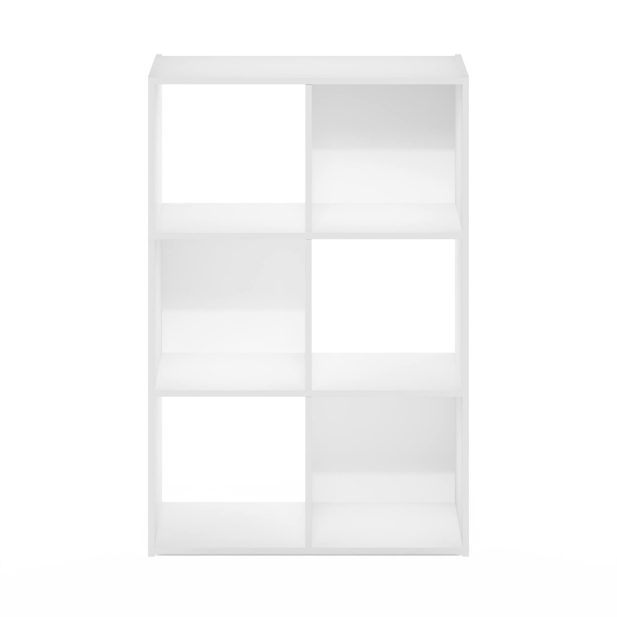 Alt View 1. Furinno - Pelli Cubic Storage Cabinet, 3x2 - White.