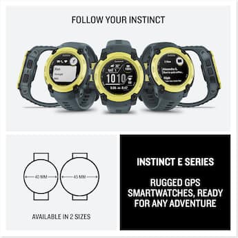 Garmin Instinct E GPS Smartwatch 40 mm Fiber reinforced Polymer Garmin Instinct E GPS Smartwatch 40 mm Fiber reinforced Polymer