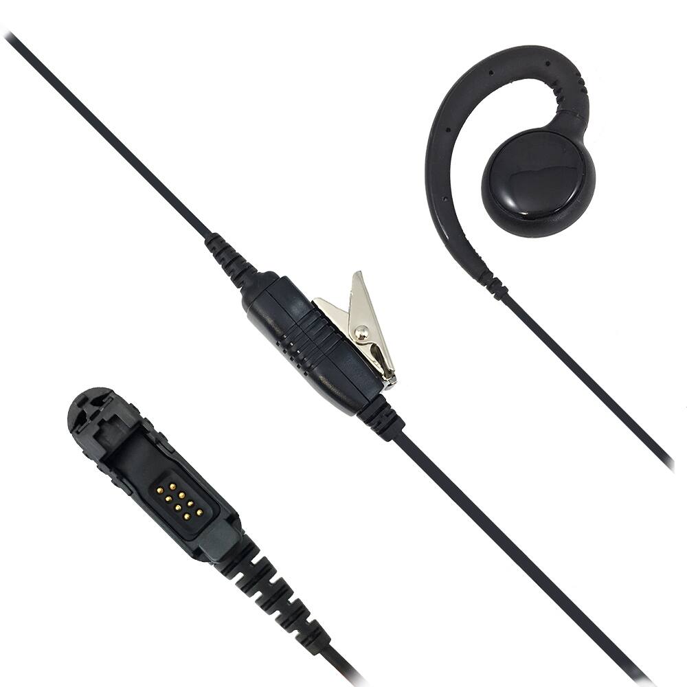 Angle. ProMaxPower - Swivel Earpiece with PTT Mic for Motorola XPR3500, DEP550, R5 & Other Radios - Straight Cable.
