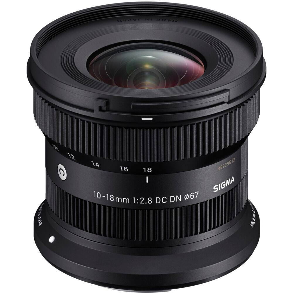JAPAN NT MADE E-JPA 18 12 C 14 99929512 16 18 I SIGMA 10-18 10-18 DN 67 mm 1:2.8 DC 7s-4 NIN