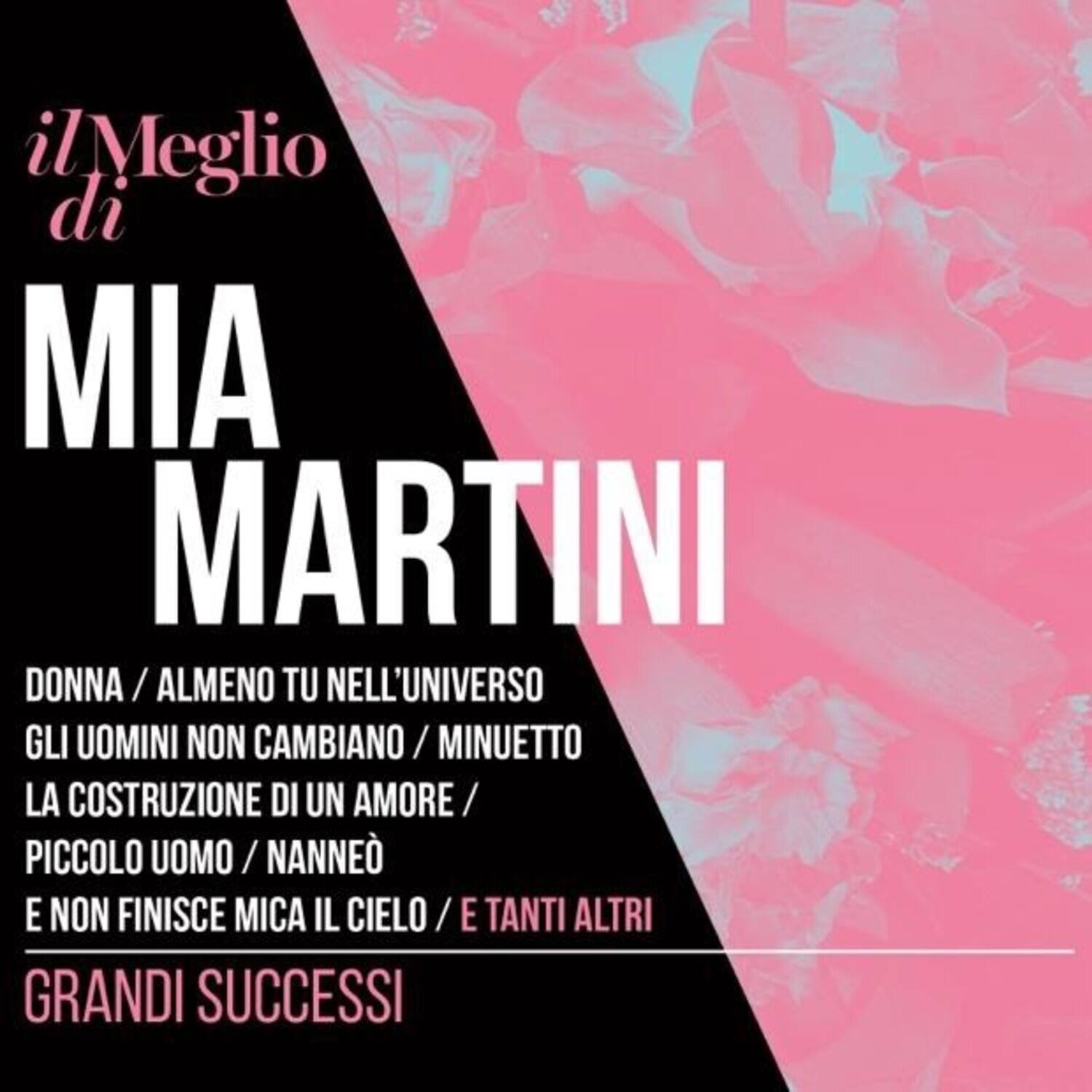 il Meglio di  
MIA MARTINI  

DONNA / ALMENO TU NELL'UNIVERSO  
GLI UOMINI NON CAMBIANO / MINUETTO  
LA COSTRUZIONE DI UN AMORE /  
PICCOLO UOMO / NANNE  
E NON FINISCE MICA IL CIELO / E TANTI ALTRI  

GRANDI SUCCESSI