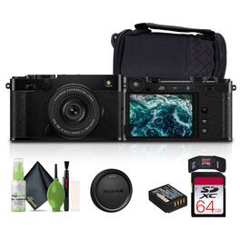 Fujifilm - X-E5 Mirrorless Digital Camera with XF 23mm f/2.8 Lens , Bundle - Black