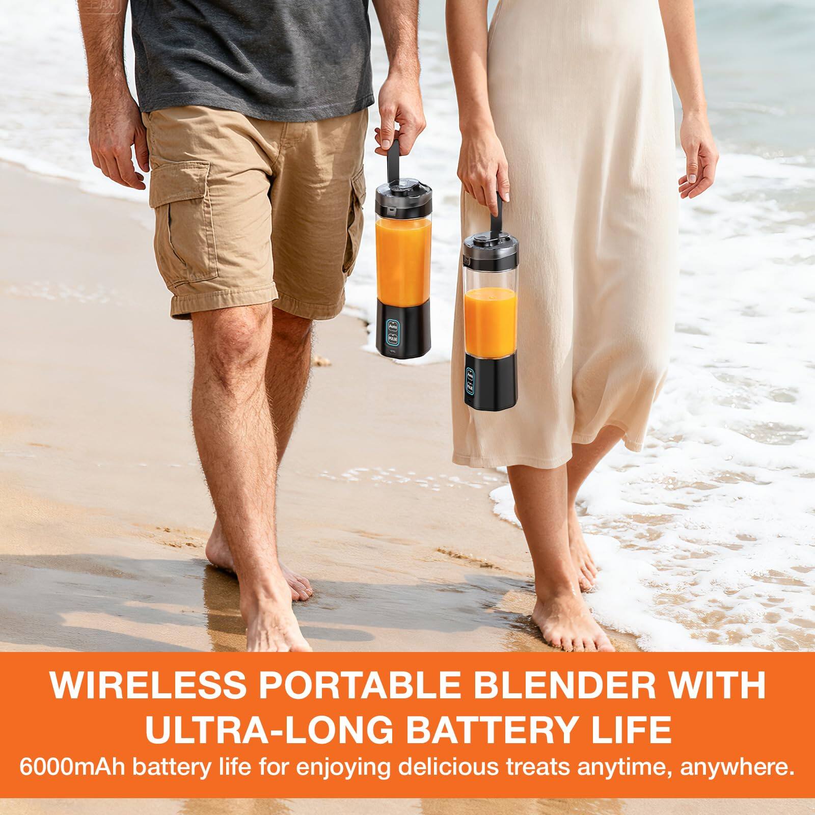 5008 CLE Wireless Portable Blender with Ultra-Long Battery Life

6000mAh battery life for enjoying delicious treats anytime, anywhere.
