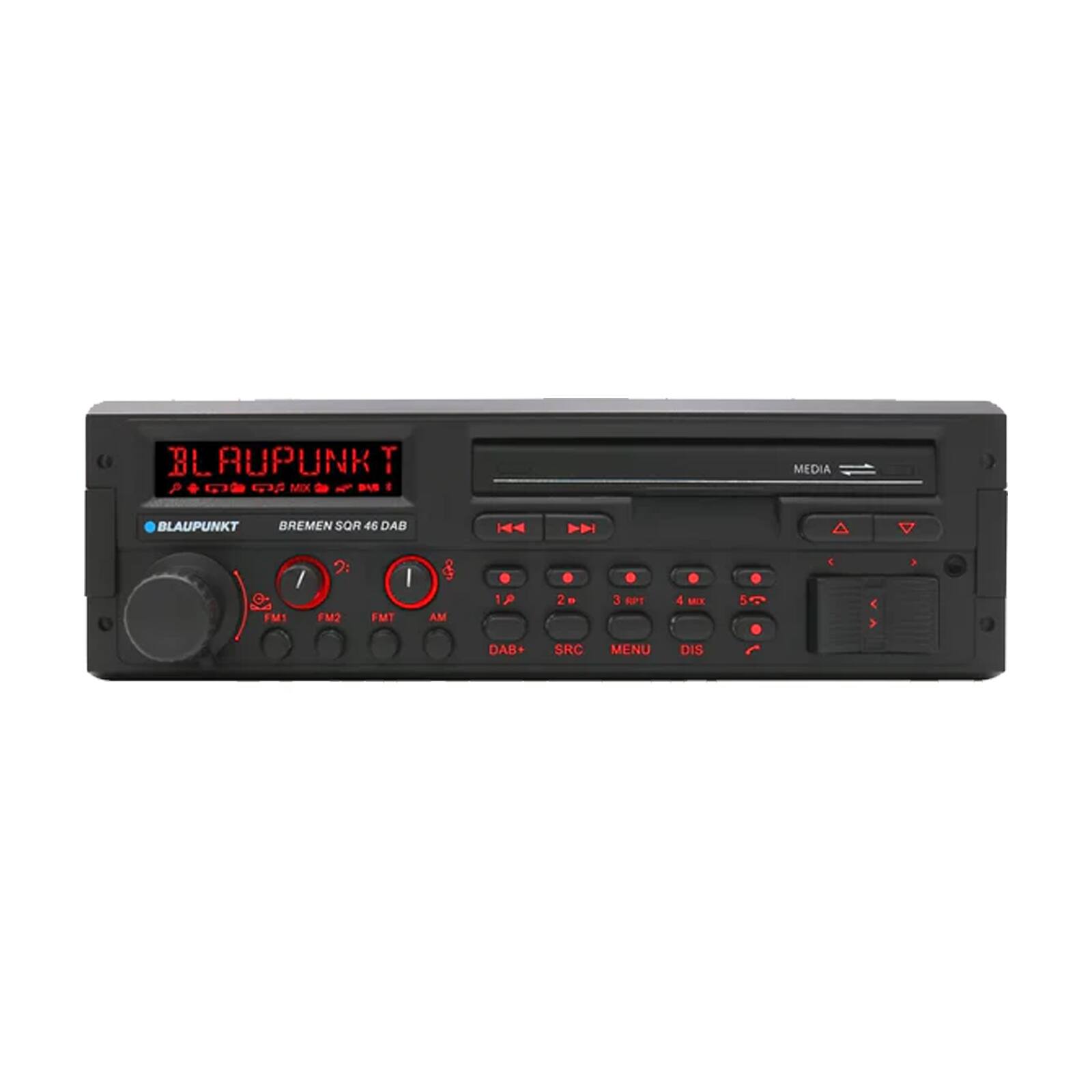 BLAUPUNKT  
BREMEN SOR 46 DAB  
MEDIA  

FM1 FM2 FMT AM DAB+  
SRC MENU DIS  

1. 2 - 3 NPT 4 ME 5