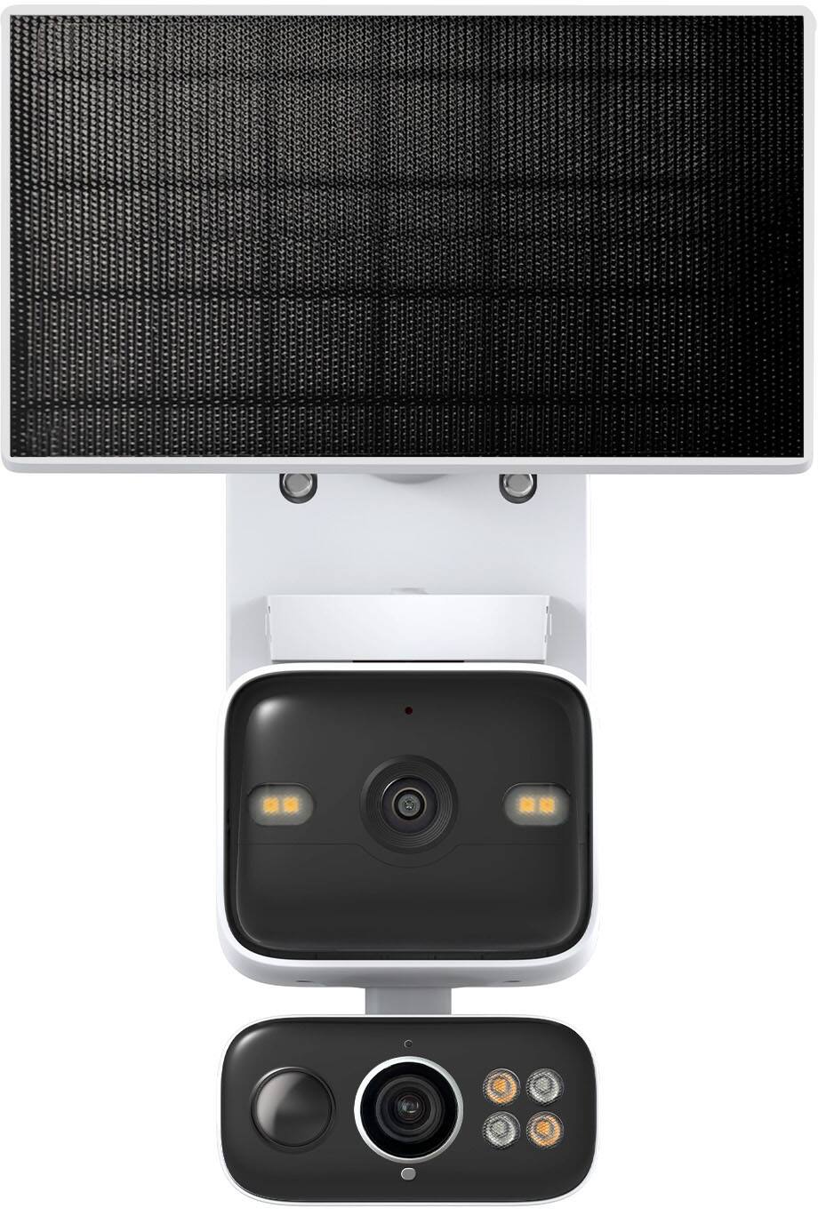 Alt View 11. TP-Link - Tapo Wireless Dual-Camera Security, Pan-Tilt, 360° Viewing, 2K Crystal-Clear Video, Solar Charged - No Monthly Fee - White.