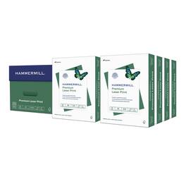 Hammermill - Premium 8.5" x 11" Laser Paper, 28 lbs., 98 Brightness, 8 Reams/Carton (125534CT)
