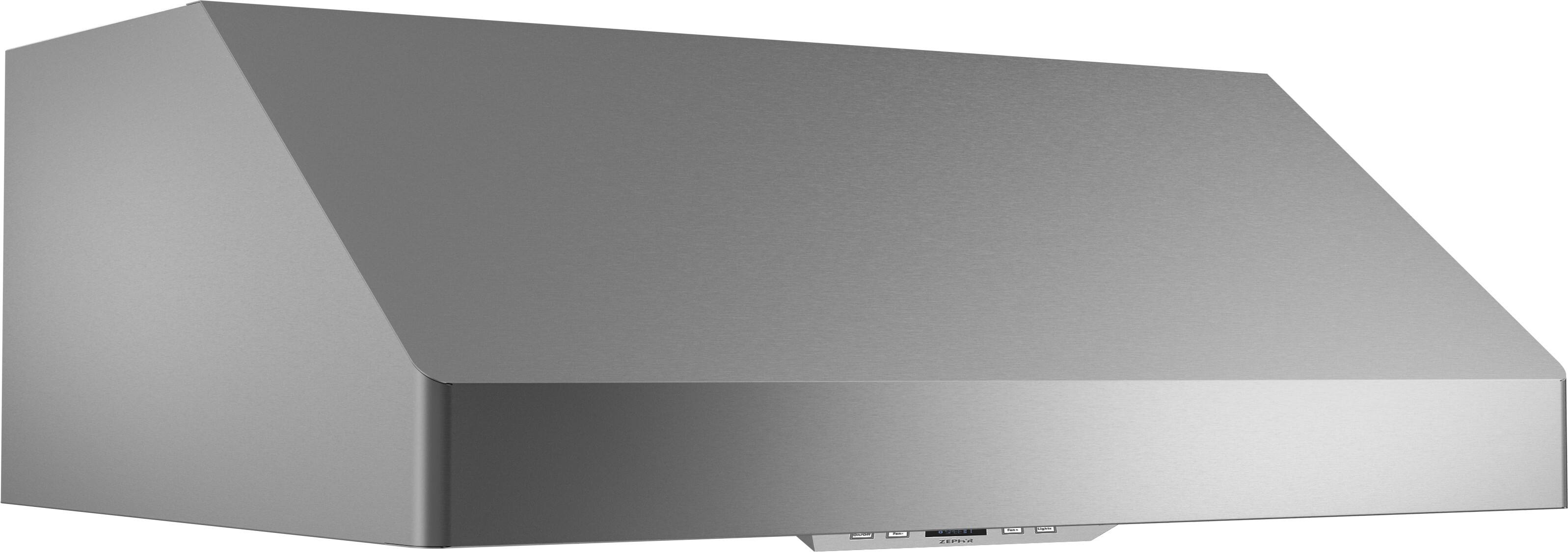 Left. Zephyr - Tempest I 36 in. 650 CFM Under Cabinet Mount Range Hood with LED Light - Stainless Steel.