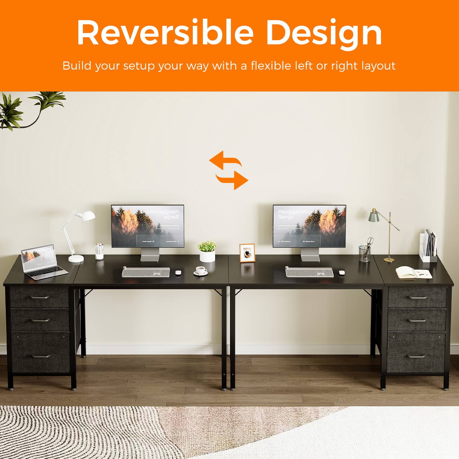 Reversible Design  
Build your setup your way with a flexible left or right layout