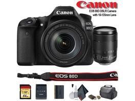 Canon - EOS 80D DSLR Camera with 18-135mm Lens (1263C006) - Starter Bundle