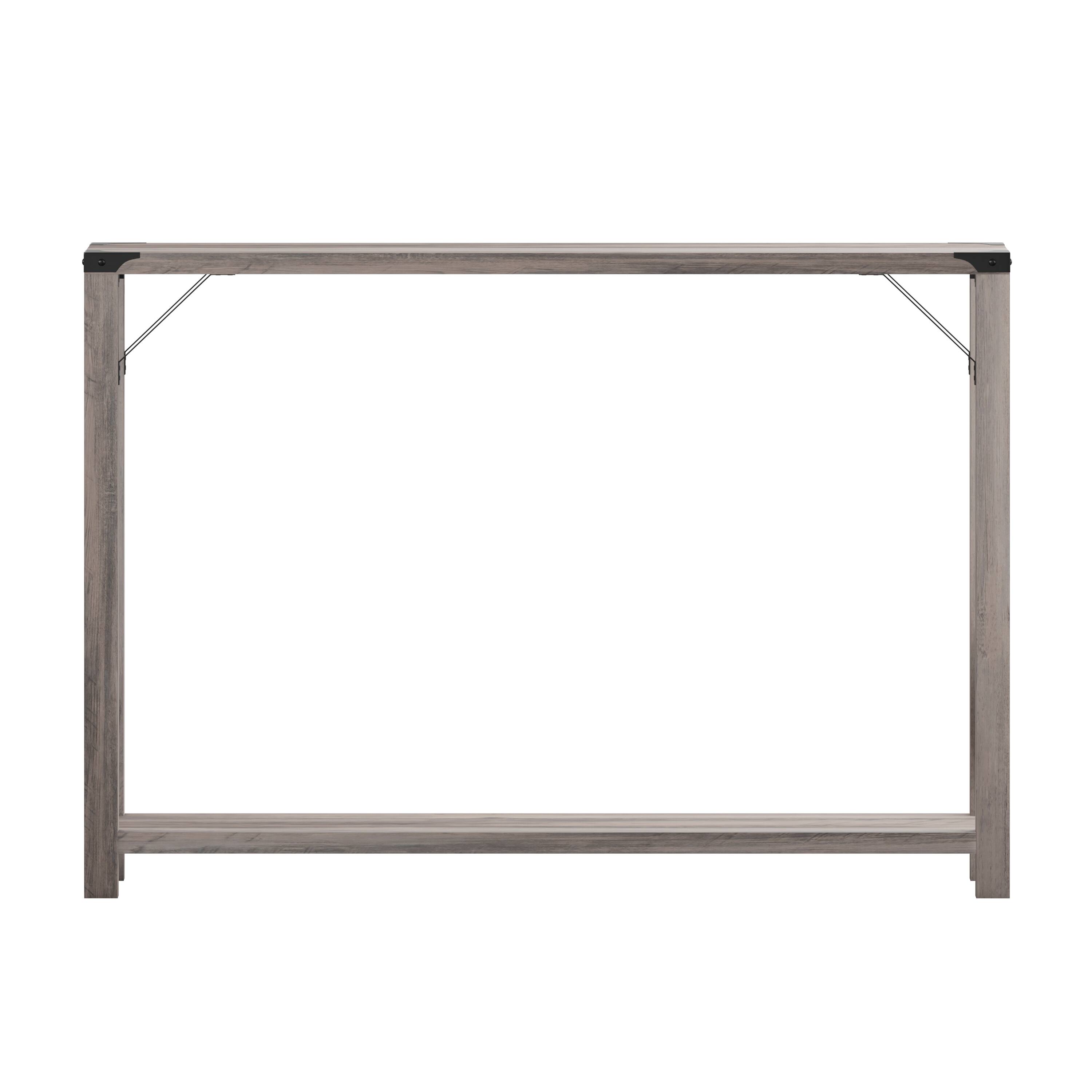 Alt View 7. Emma + Oliver - Marella Engineered Wood Modern Farmhouse Entryway Console Table with Metal Accents - Gray Wash.