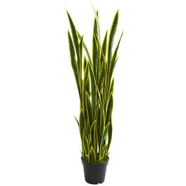 BreeBe - 5' Sansevieria Artificial Plant - Multicolor 1