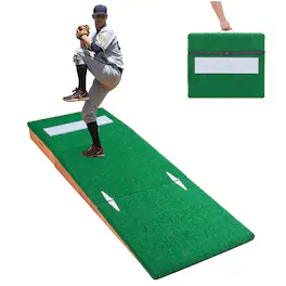 VEVOR - Pitching Mound, Portable Baseball Pitcher's Mound, 85 in Indoor Outdoor Pitching Practice and Training Equipment - Green