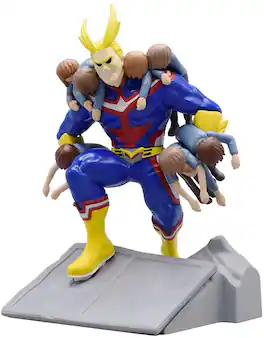 Just Toys LLC - My Hero Academia Mega Craftable Figure Diorama | All Might - Blue