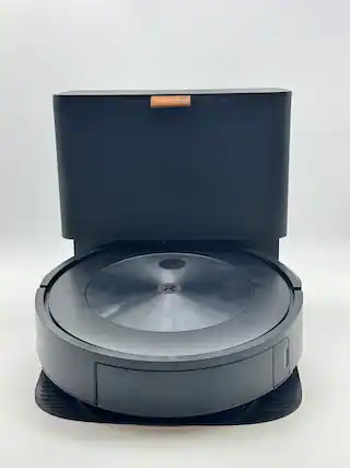 Front. iRobot - iRobot Roomba j8+ (8550) Wi-Fi Connected Self-Emptying Robot Vacuum.