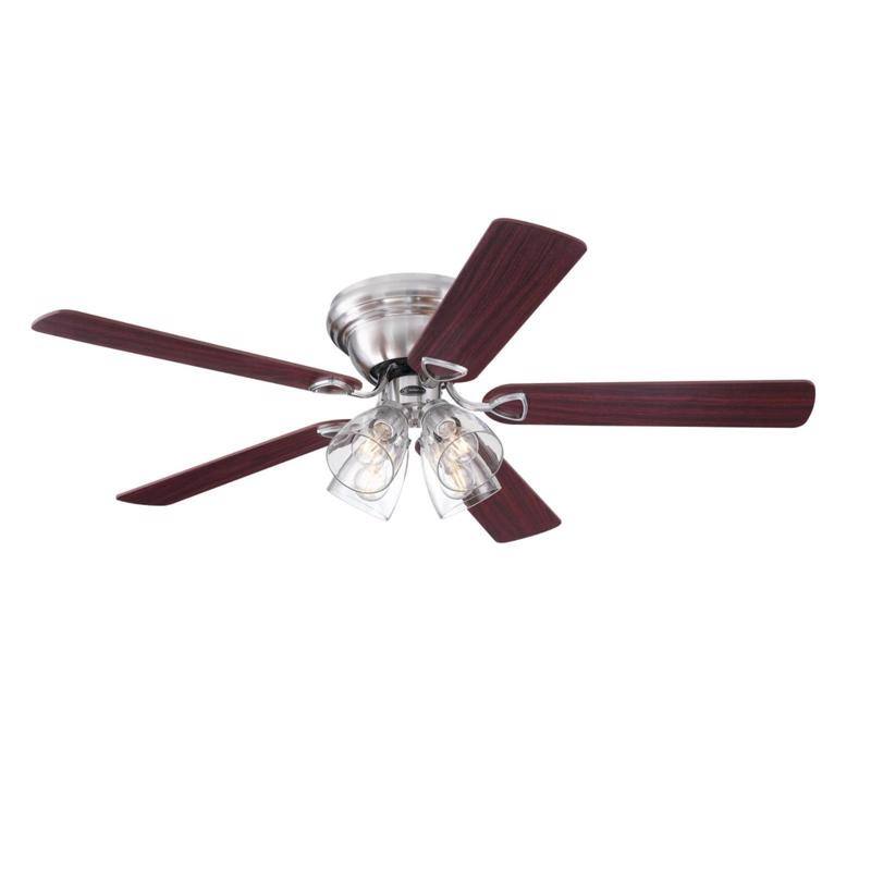 Westinghouse - Contempra IV 52 in. Brushed Nickel LED Indoor Ceiling Fan - Brown