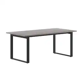 Flash Furniture - Redmond Commercial 72x36 Conference Table with 1" Thick Double Sided Laminate Table Top with PVC Edging and Heavy Duty U - Gray