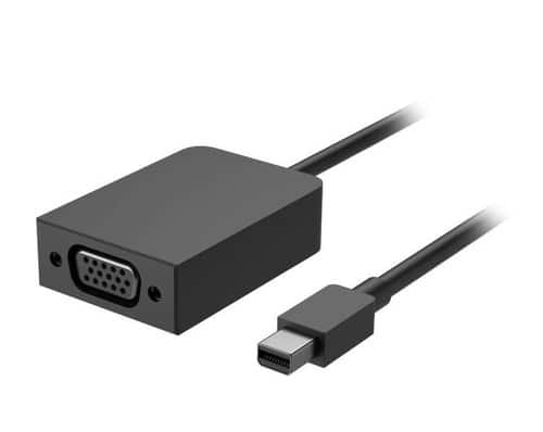 Microsoft - Surface EJQ-00001 Video Cable - Mini DisplayPort Male 1.1a - VGA Adapter (D-Sub) Female - 1920 x 1200 - Window - Black