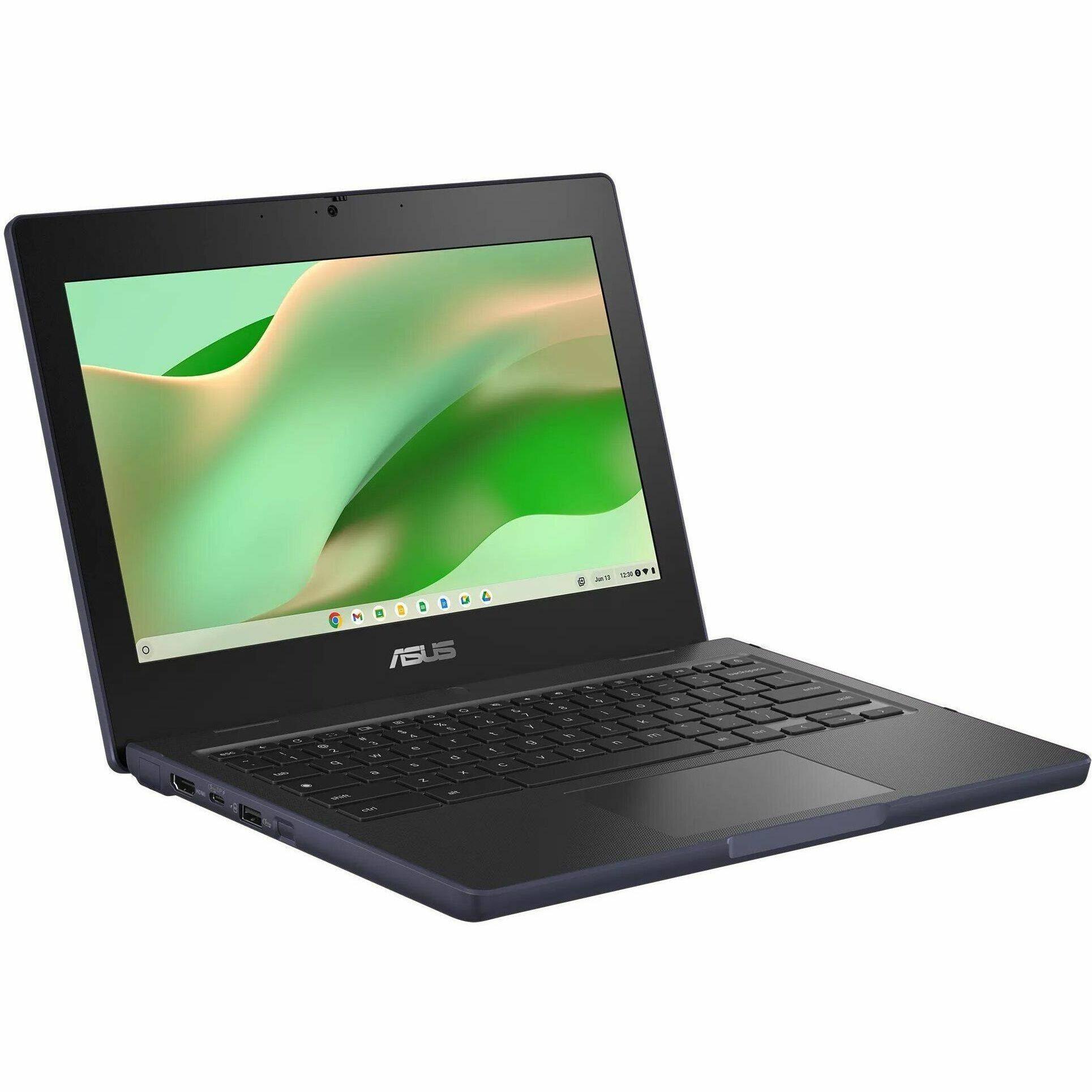 Alt View 4. ASUS - Asus Chromebook CZ11 CZ1104CM2A-YZ84T 11.6" Rugged Chromebook - HD - Octa-core (ARM Cortex A76 + Cortex A55) - 8 GB - 64 - Mineral Gray.