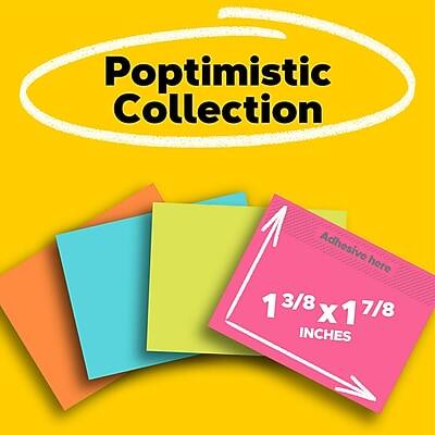 Poptimistic Collection  
Adhesive here  
1 3/8 x 1 7/8 inches