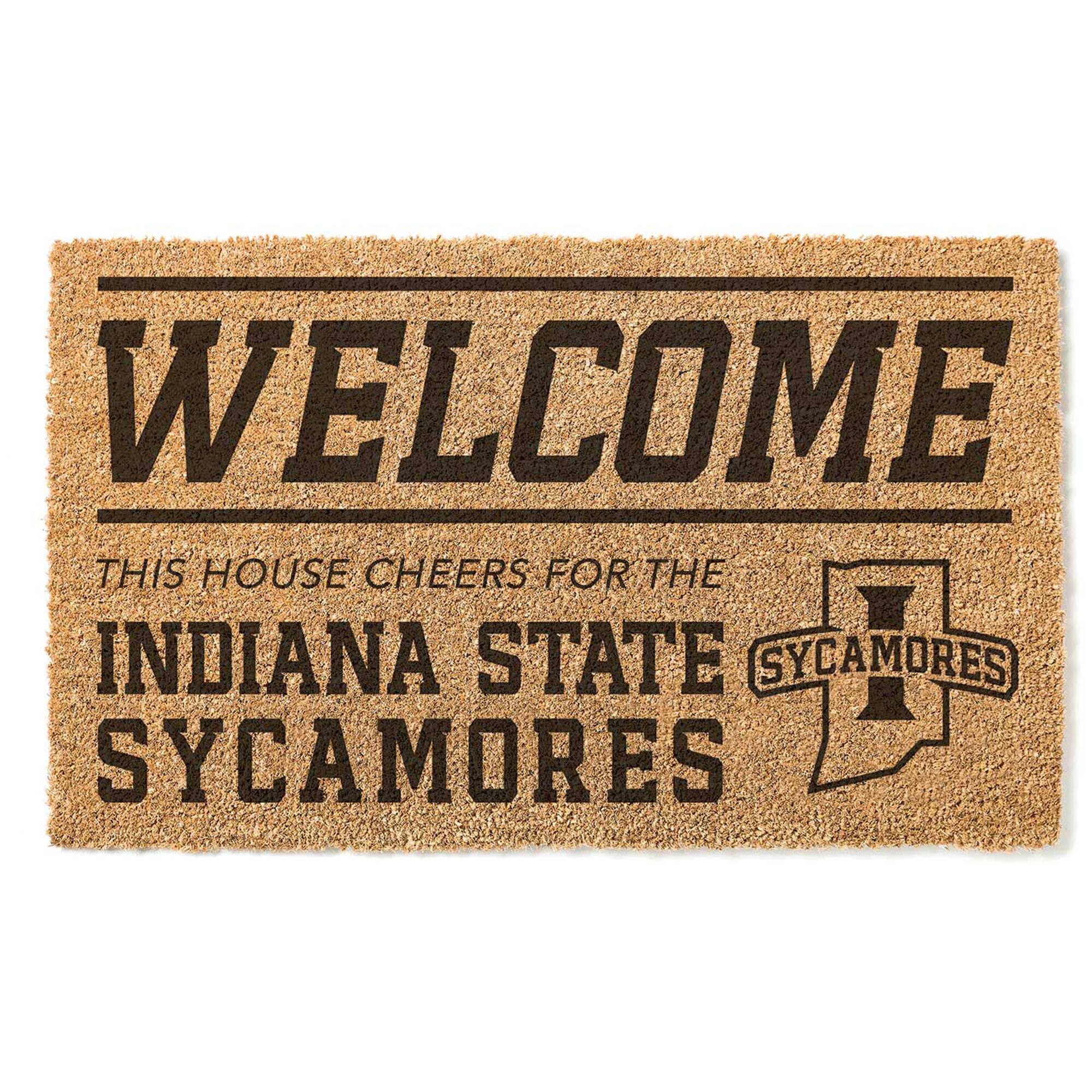 Indiana State Sycamores 18" x 30" Welcome Doormat