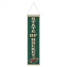WinCraft - Minnesota Wild 8" x 32" Slogan Wool Banner - Multicolor