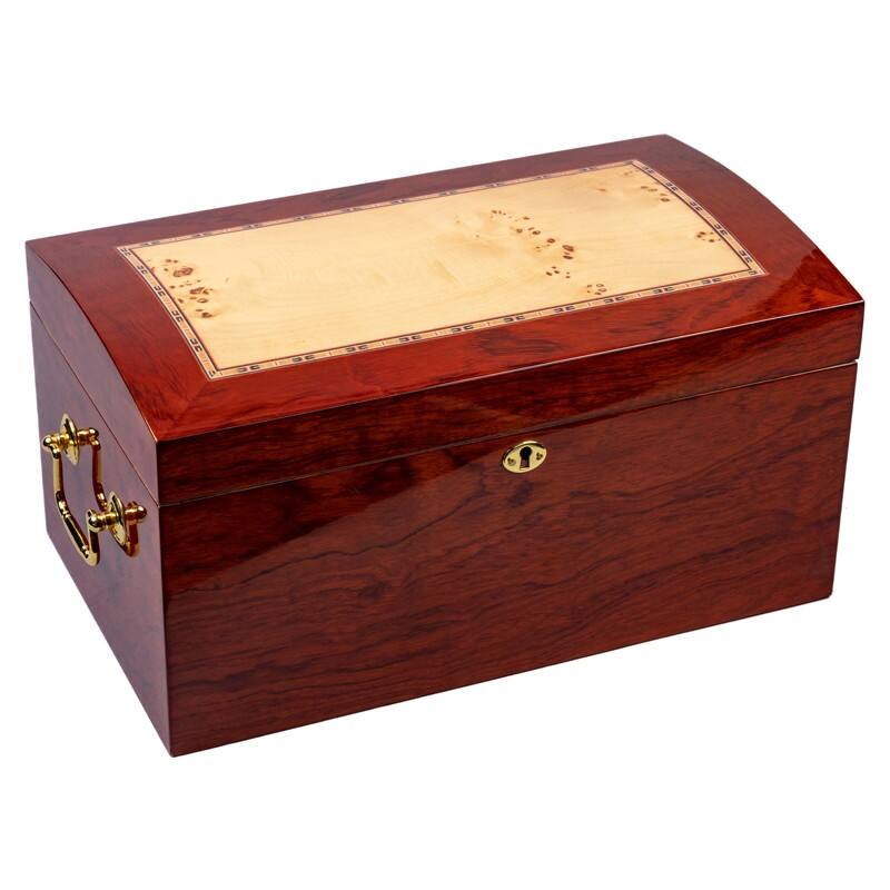Alt View 4. Prestige - Broadway Cigar Humidor - Hand Rubbed Lacquer Finish.