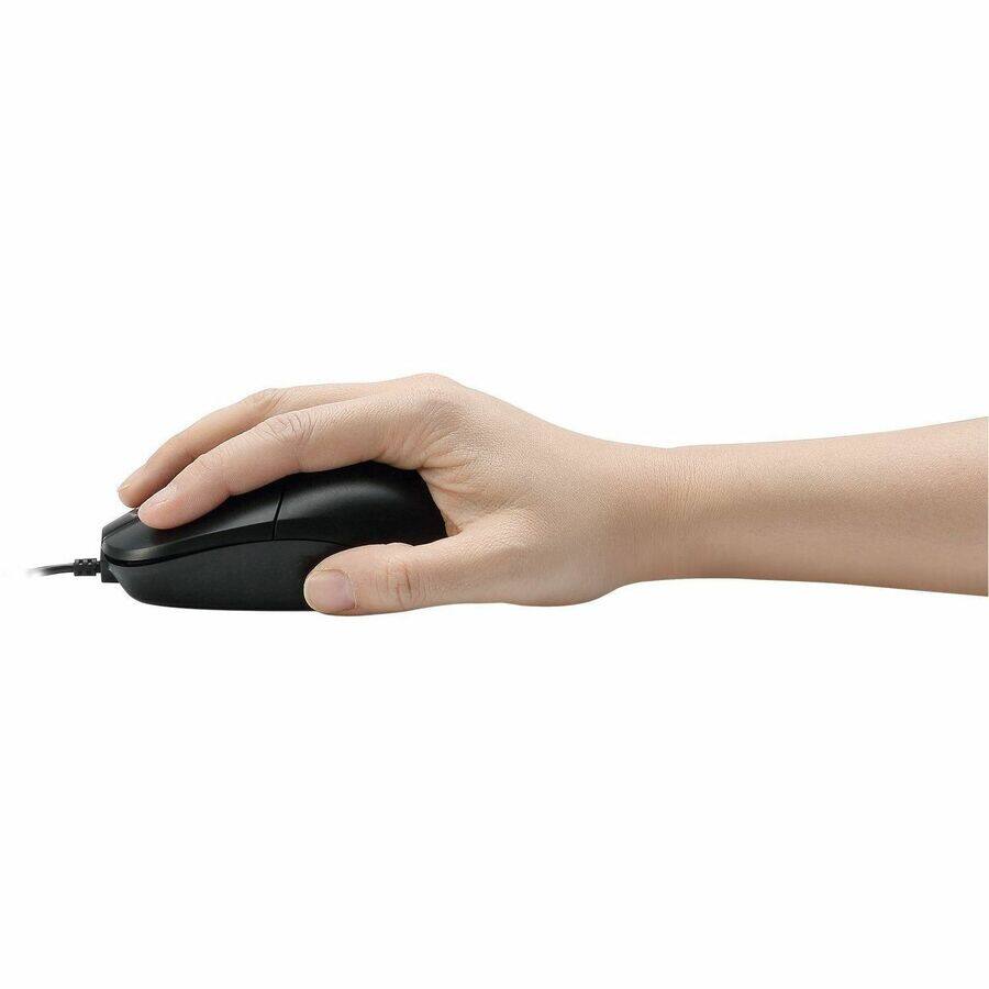Alt View 4. Adesso - Adesso - Full-size Mouse - Optical - Cable - Black - USB Type C - 1200 dpi - Scroll Wheel - 3 Button(s) - Symmetrical - - Black.