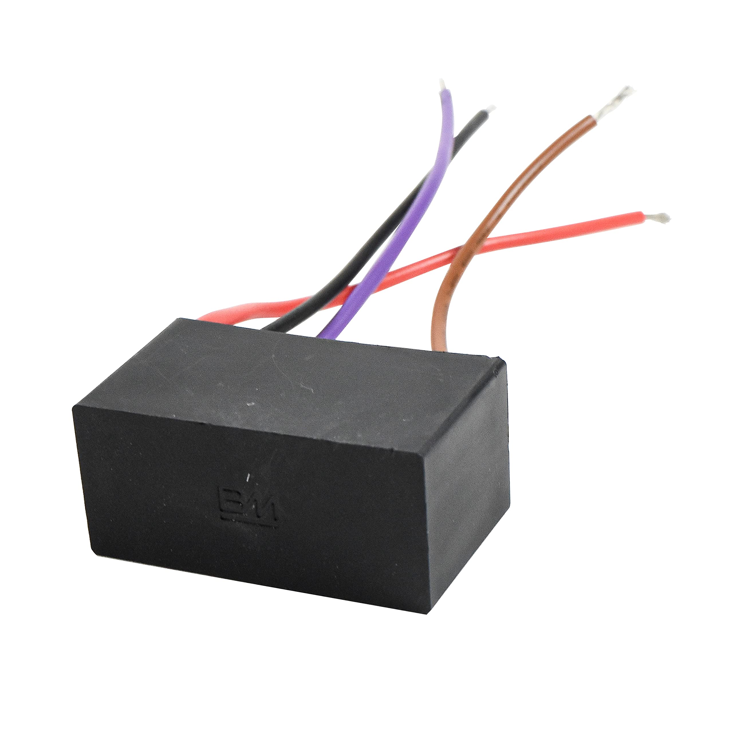 Angle. HQRP - Ceiling Fan Capacitor CBB61 4.5 + 4.5 + 6.6 uF 4-Wire Replacement.