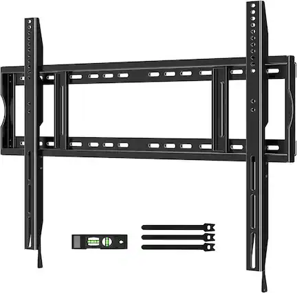 Front. FINEAK - Low-Profile Slim TV Wall Mount for 48-150 inch Large TVs - Black.