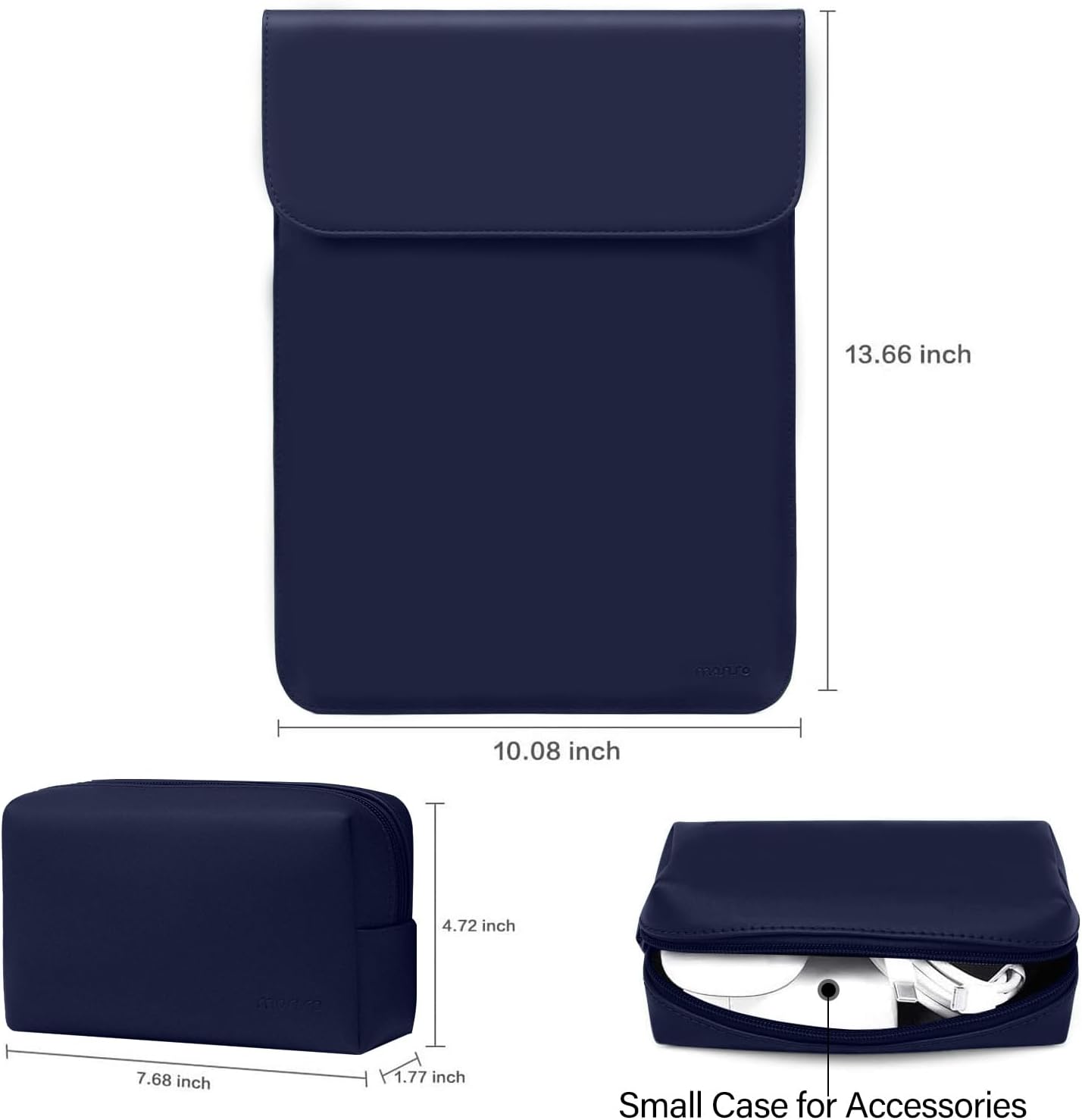 13.66 inch x 10.08 inch x 4.72 inch  
Small Case for Accessories